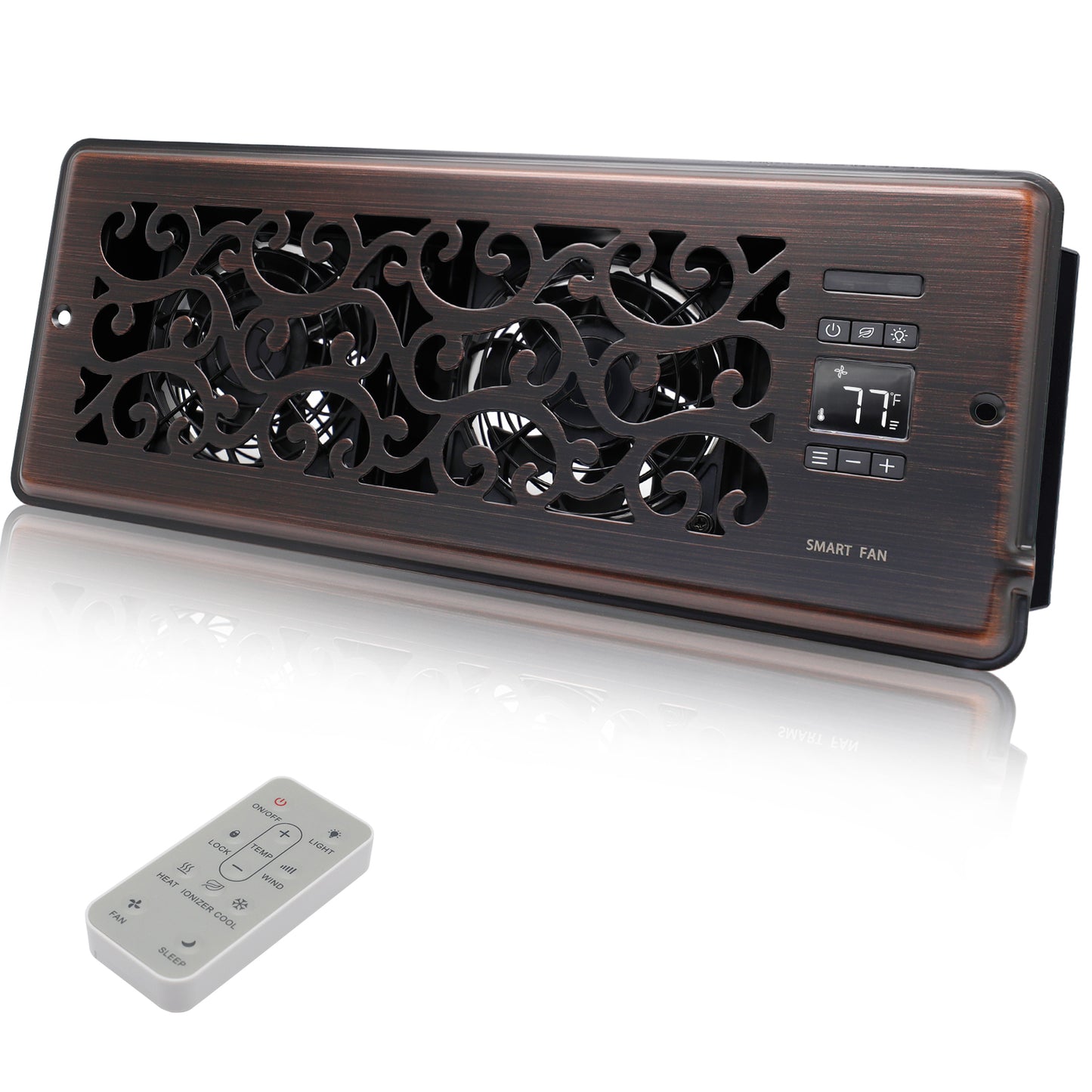 Charleston 4" x 12" Super Quiet Register Booster Fan