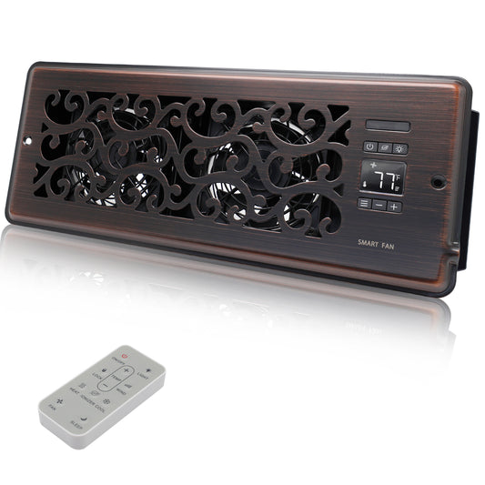 Charleston 4" x 12" Super Quiet Register Booster Fan
